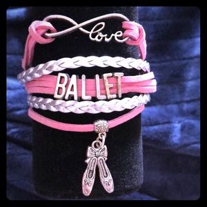 Balletcore Dance Leather Charm‎ Bracelet